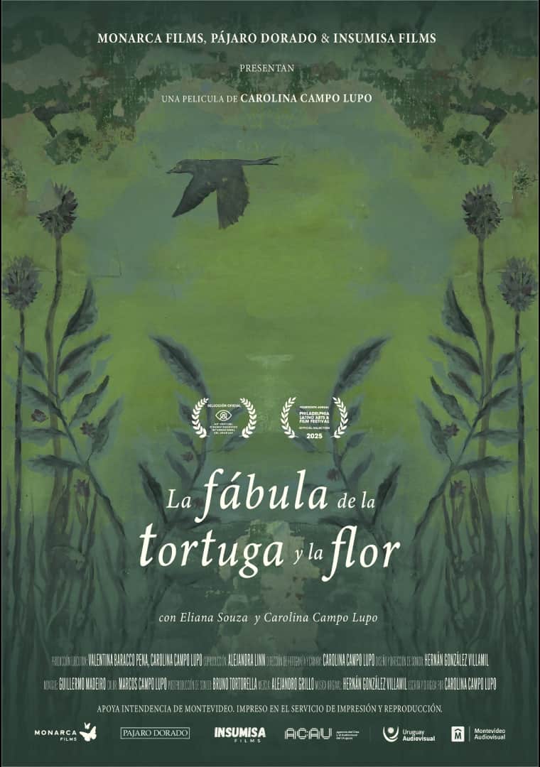 Afiche de la La Fábula de la Tortuga y la Flor realizado por Marcos Campo Lupo Afiche de la La Fábula de la Tortuga y la Flor